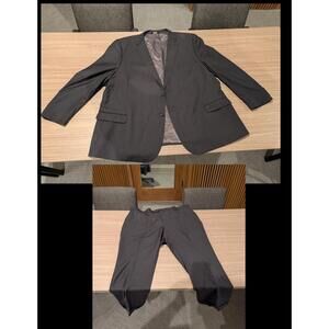 Caravelli Grey Blend Suit 58L - Super 150s Luxury Fabric - Big & Tall 58 Long